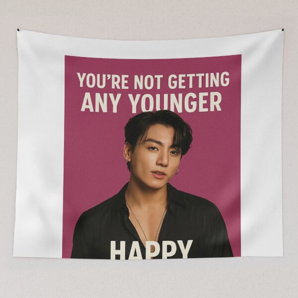 Item preview, Jungkook BTS Sarcastic Birthday with Confident Guy designed and sold by Aryabek.