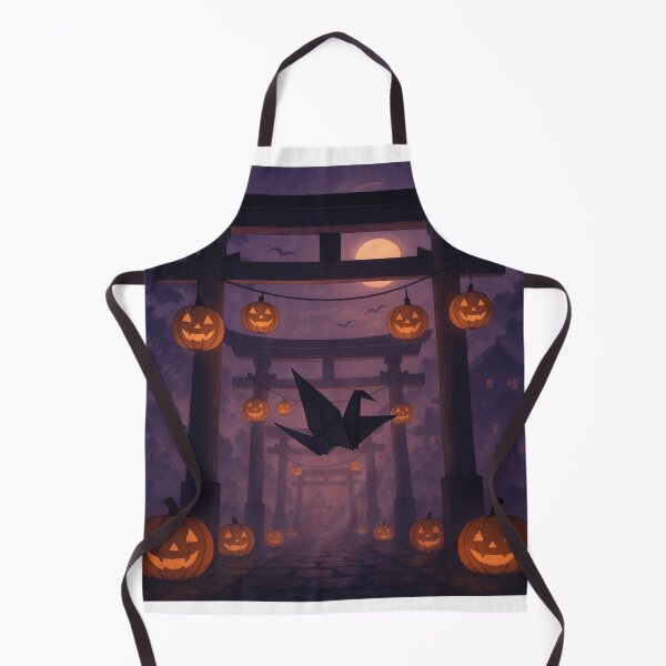 Item preview, Torii Lantern Path – Midnight Flight of the Crane designed and sold by TokyoBloomworks.