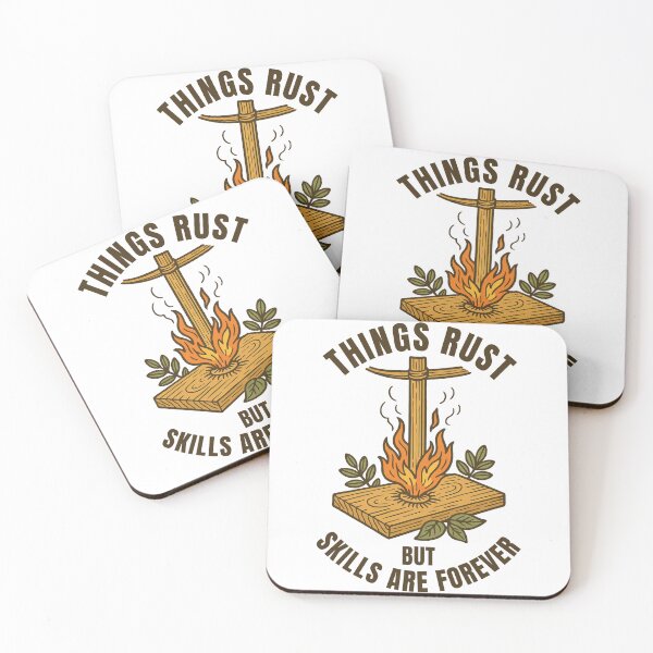 Item preview, Things Rust Skills Forever Prepper Survival designed and sold by LuminOrb.