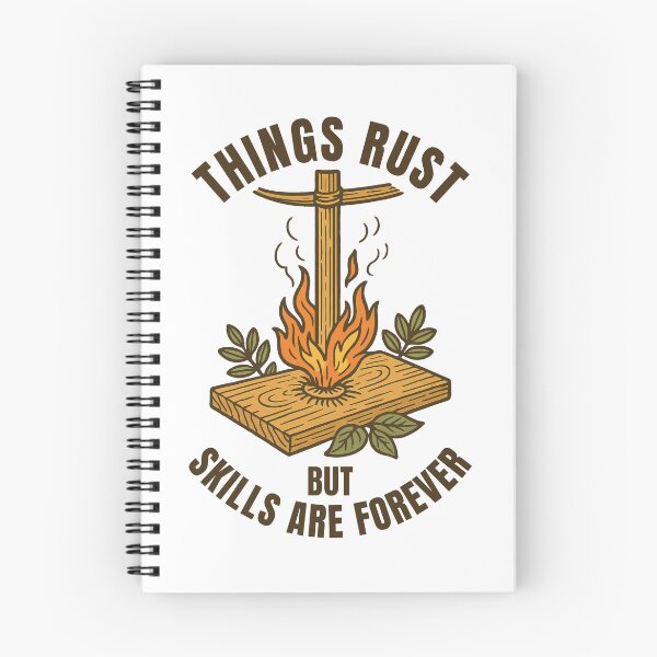 Item preview, Things Rust Skills Forever Prepper Survival designed and sold by LuminOrb.