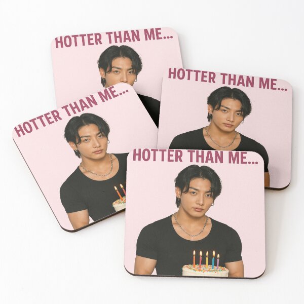 Item preview, Jungkook Hotter Than Me Funny Birthday Card designed and sold by Aryabek.