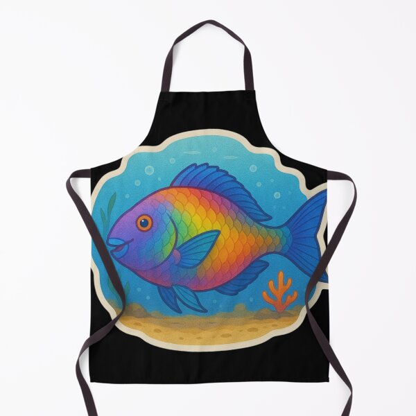 Item preview, Bright Parrotfish in Lush Coral Reef designed and sold by DamioPolArt.