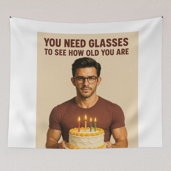 Item preview, Jonathan Bailey Glasses Joke Funny Birthday Greeting designed and sold by Aryabek.