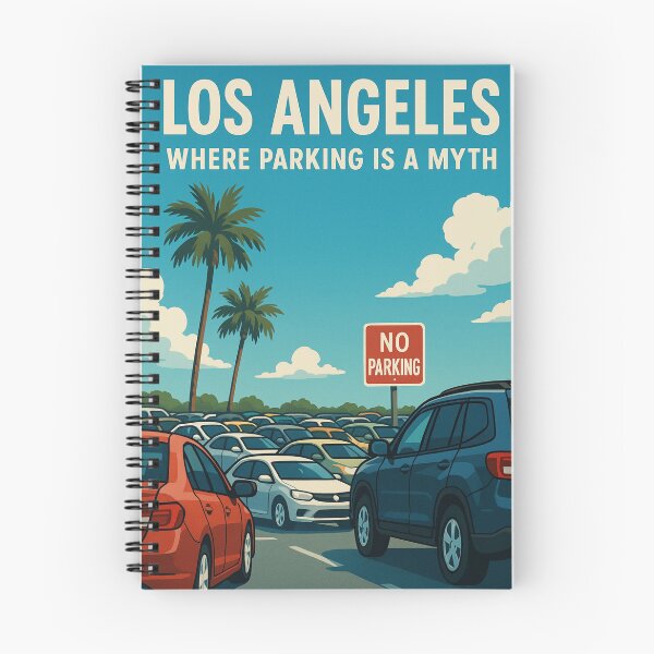 Item preview, Los Angeles Parking Myth Funny City Scene designed and sold by Aryabek.