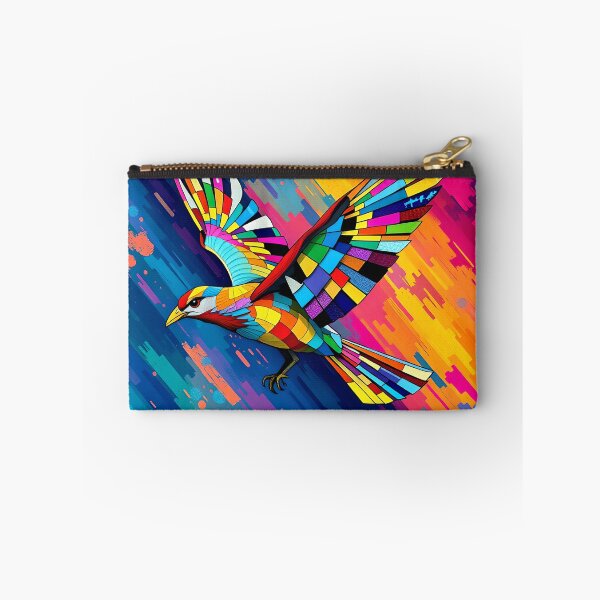 Item preview,  Colorful Geometric Bird - Abstract Rainbow Flying Art designed and sold by AbdS07.