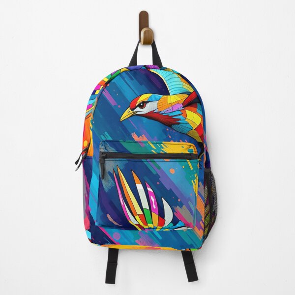 Item preview, Colorful Geometric Bird - Abstract Rainbow Flying Art designed and sold by AbdS07.