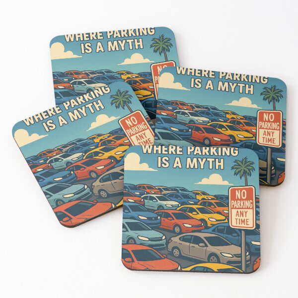 Item preview, Los Angeles Where Parking Is a Myth designed and sold by Aryabek.