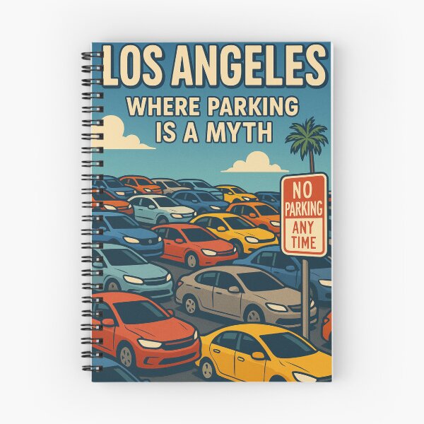Item preview, Los Angeles Where Parking Is a Myth designed and sold by Aryabek.