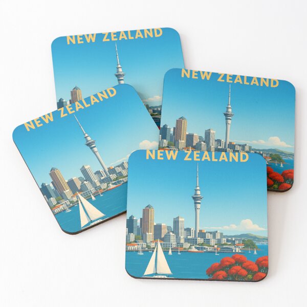 Item preview, Auckland New Zealand Waterfront with Sailboats designed and sold by Aryabek.