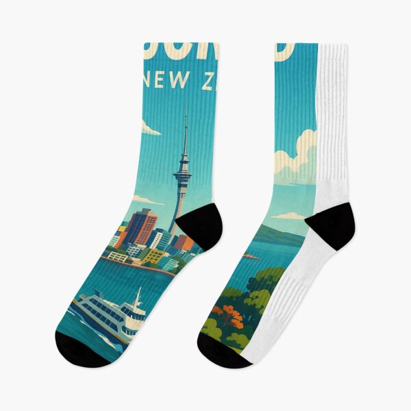Item preview, Auckland Skyline with Ferry and Sky Tower designed and sold by Aryabek.