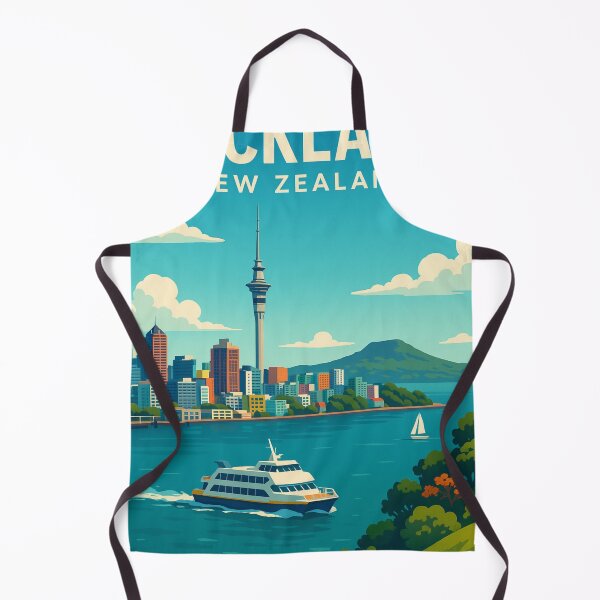 Item preview, Auckland Skyline with Ferry and Sky Tower designed and sold by Aryabek.