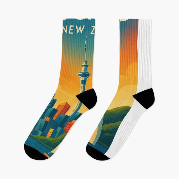 Item preview, Sunset Over Auckland Skyline and Sailboat designed and sold by Aryabek.