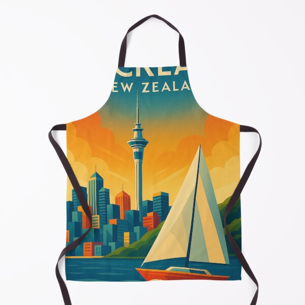 Item preview, Sunset Over Auckland Skyline and Sailboat designed and sold by Aryabek.