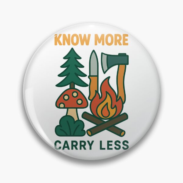 Item preview, Know More Carry Less Survival Skills Wilderness designed and sold by LuminOrb.