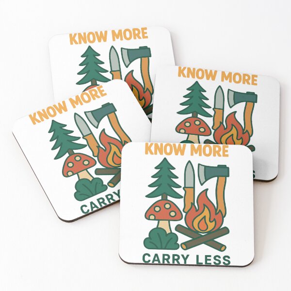 Item preview, Know More Carry Less Survival Skills Wilderness designed and sold by LuminOrb.