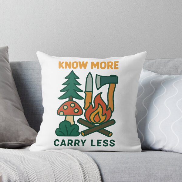 Item preview, Know More Carry Less Survival Skills Wilderness designed and sold by LuminOrb.