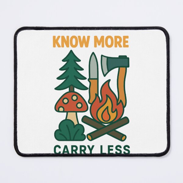 Item preview, Know More Carry Less Survival Skills Wilderness designed and sold by LuminOrb.