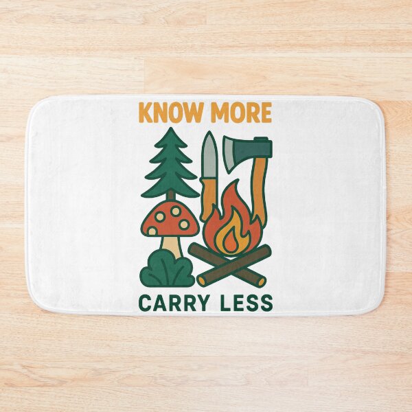 Item preview, Know More Carry Less Survival Skills Wilderness designed and sold by LuminOrb.