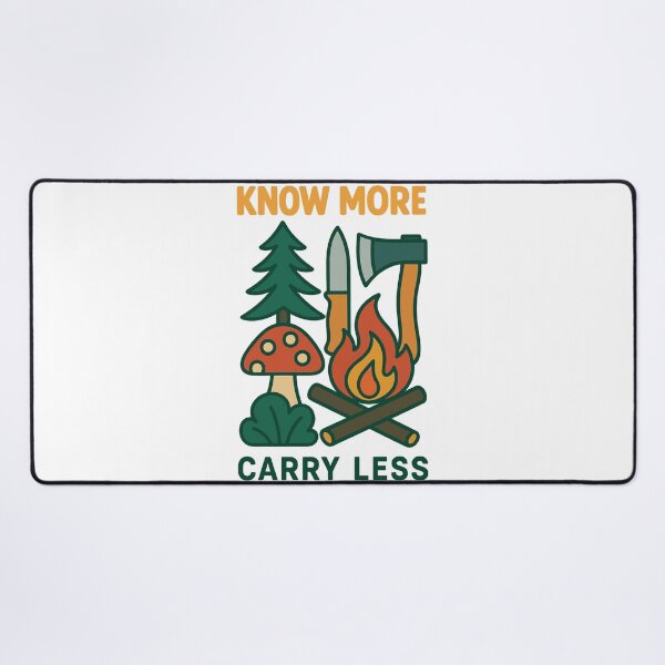 Item preview, Know More Carry Less Survival Skills Wilderness designed and sold by LuminOrb.
