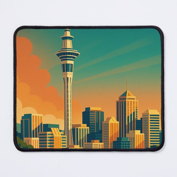 Item preview, Auckland Skyline with Sailboats at Dusk designed and sold by Aryabek.