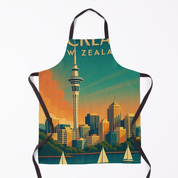 Item preview, Auckland Skyline with Sailboats at Dusk designed and sold by Aryabek.