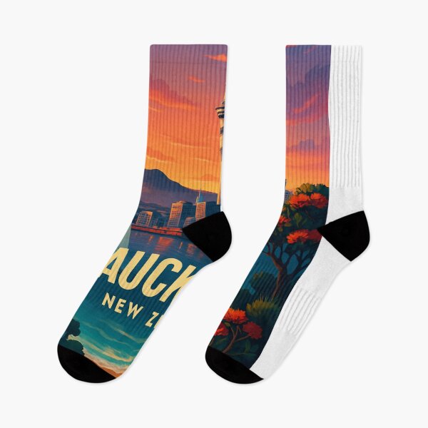Item preview, Auckland at Sunset with Pohutukawa Tree designed and sold by Aryabek.