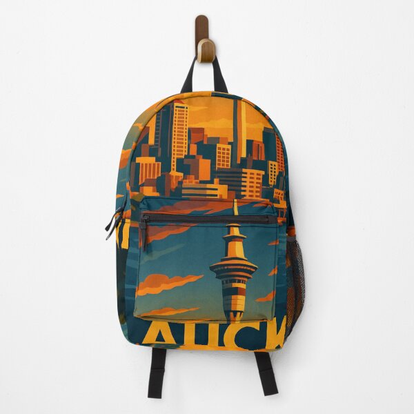 Item preview, Auckland Skyline with Sunset Clouds and Sailboat designed and sold by Aryabek.