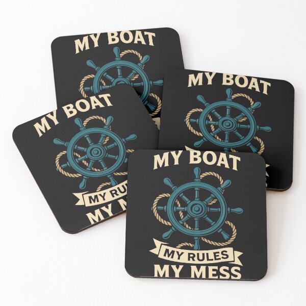 Item preview, My Boat My Rules My Mess Nautical Captain Sailing designed and sold by LuminOrb.