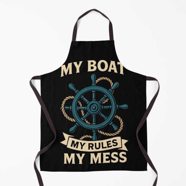 Item preview, My Boat My Rules My Mess Nautical Captain Sailing designed and sold by LuminOrb.