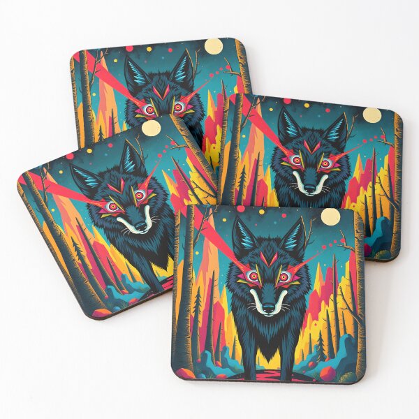 Item preview, Tribal Wolf Art - Mystical Forest Spirit Design  designed and sold by AbdS07.