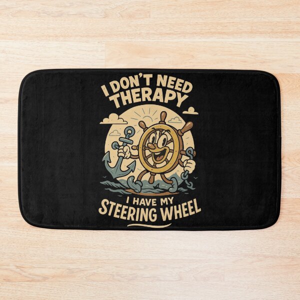 Item preview, Funny Therapy Saying Ship Boat Captain Retro designed and sold by LuminOrb.