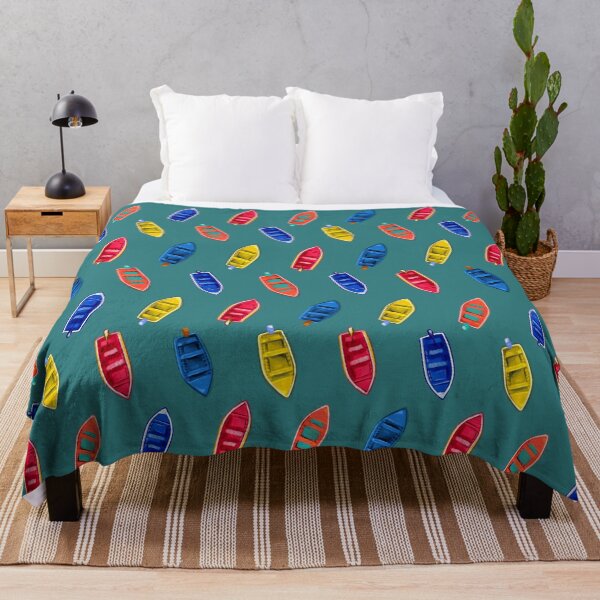 Item preview, Colourful Boats Pattern designed and sold by Ziana.art.