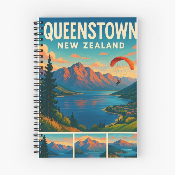 Item preview, Queenstown Lake Wakatipu Paragliding View designed and sold by Places On Earth.