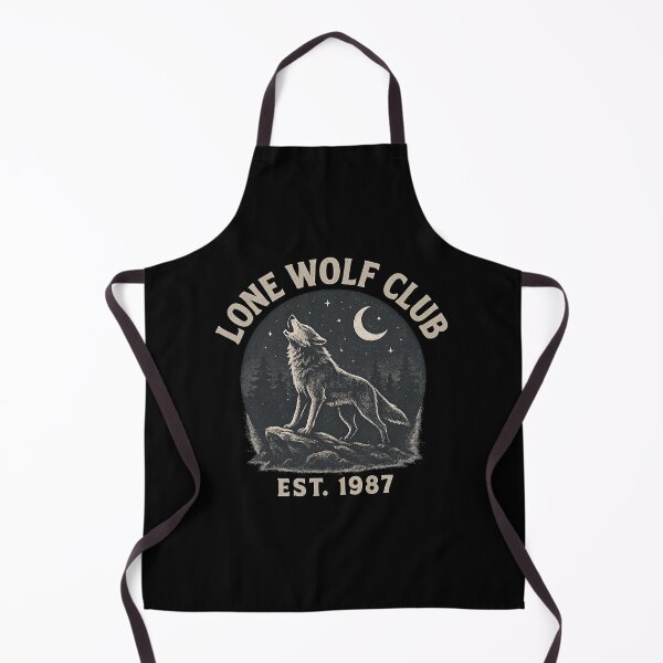 Item preview, Lone Wolf Club Howling Vintage Retro designed and sold by Romeo Fashion.