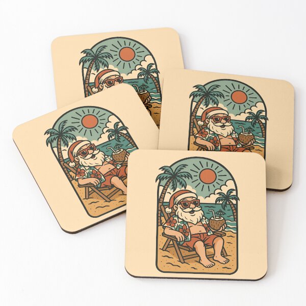 Item preview, Tropical Santa Beach Vibes – Funny Summer Christmas  designed and sold by -justb-.