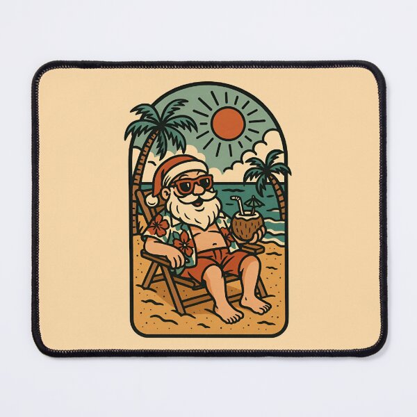 Item preview, Tropical Santa Beach Vibes – Funny Summer Christmas designed and sold by -justb-.