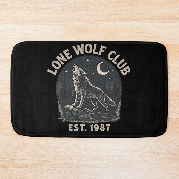 Item preview, Lone Wolf Club Howling Vintage Retro designed and sold by Romeo Fashion.