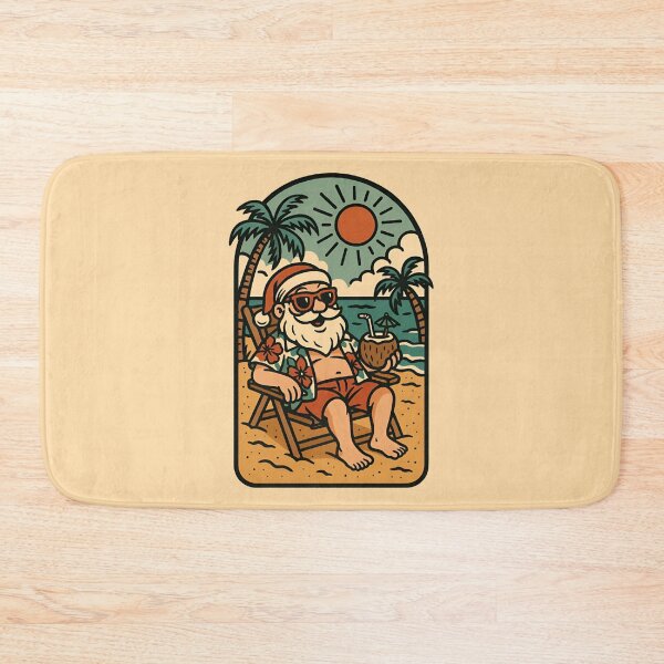Item preview, Tropical Santa Beach Vibes – Funny Summer Christmas  designed and sold by -justb-.