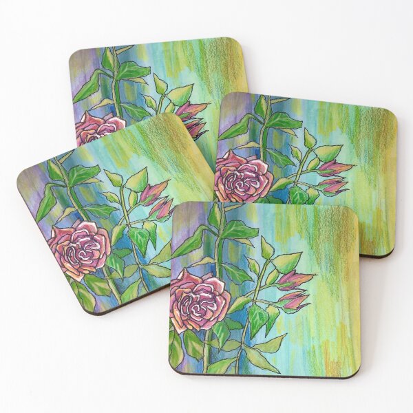 Item preview, Rosy rose in hedge designed and sold by Batwork.