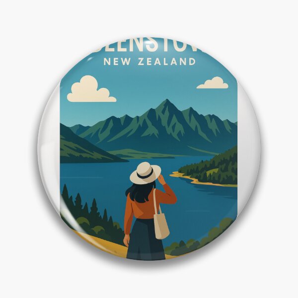 Item preview, Queenstown New Zealand Lake View Overlook designed and sold by Places On Earth.