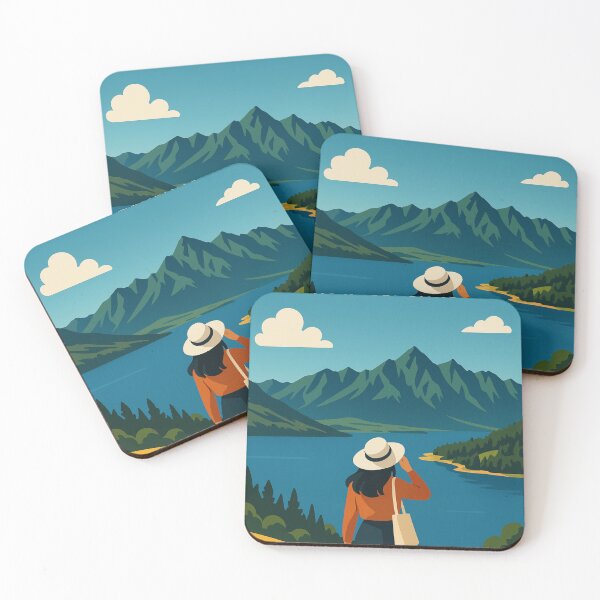 Item preview, Queenstown New Zealand Lake View Overlook designed and sold by Places On Earth.