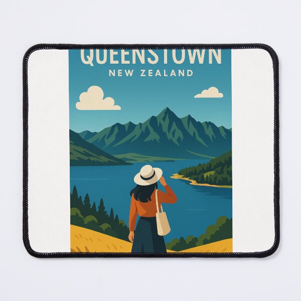 Item preview, Queenstown New Zealand Lake View Overlook designed and sold by Places On Earth.