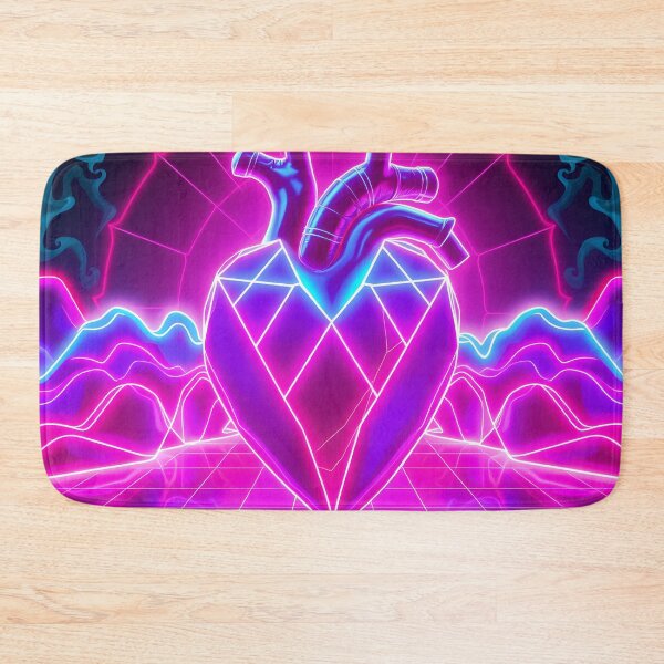 Item preview, Neon Heart Chakra - Cyberpunk Spiritual Art Design designed and sold by AbdS07.