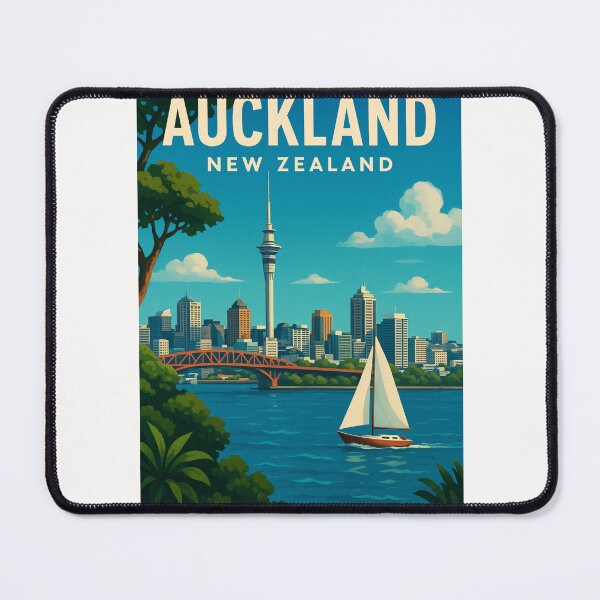 Item preview, Auckland Waterfront Sailboat and Cityscape designed and sold by Places On Earth.