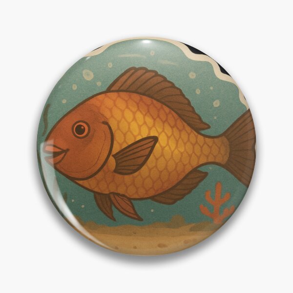Item preview, Retro-Style Parrotfish in Ocean Scene designed and sold by DamioPolArt.