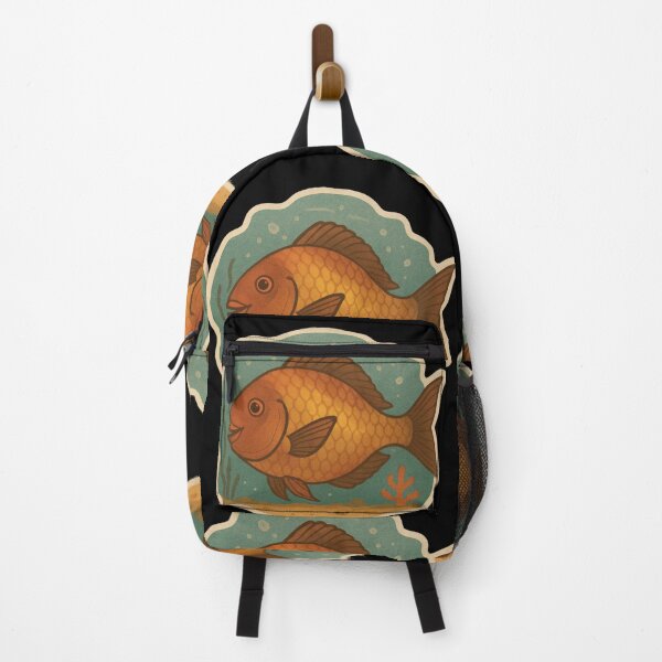 Item preview, Retro-Style Parrotfish in Ocean Scene designed and sold by DamioPolArt.