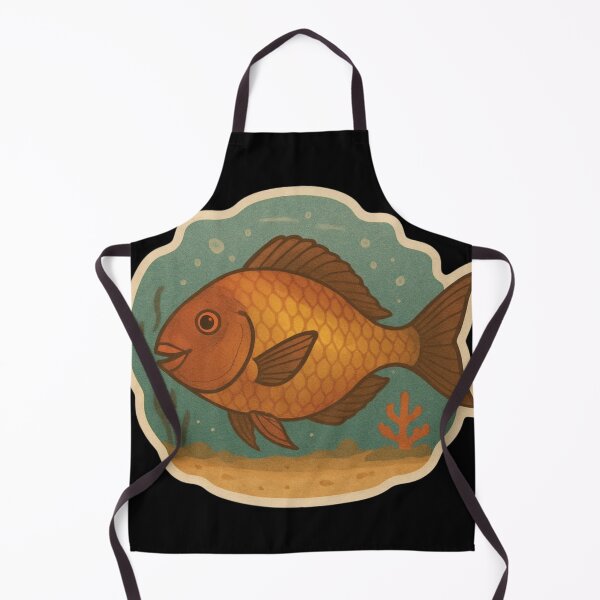 Item preview, Retro-Style Parrotfish in Ocean Scene designed and sold by DamioPolArt.
