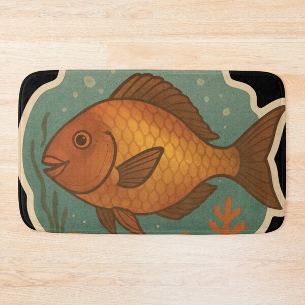 Item preview, Retro-Style Parrotfish in Ocean Scene designed and sold by DamioPolArt.
