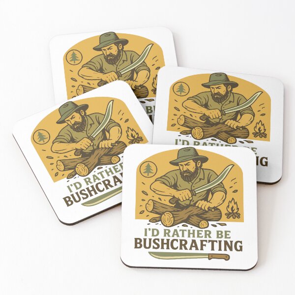 Item preview, I'd Rather Be Bushcrafting Prepper Survival designed and sold by LuminOrb.