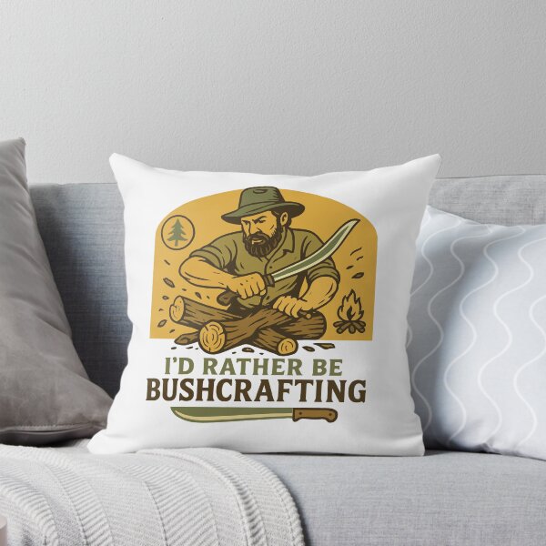 Item preview, I'd Rather Be Bushcrafting Prepper Survival designed and sold by LuminOrb.